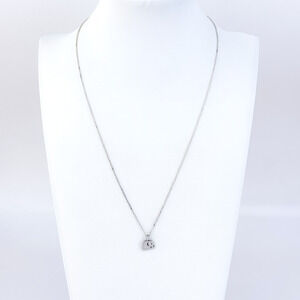 Vintage Sterling Silver 925 Elephant Charm Cable Chain Necklace 18"